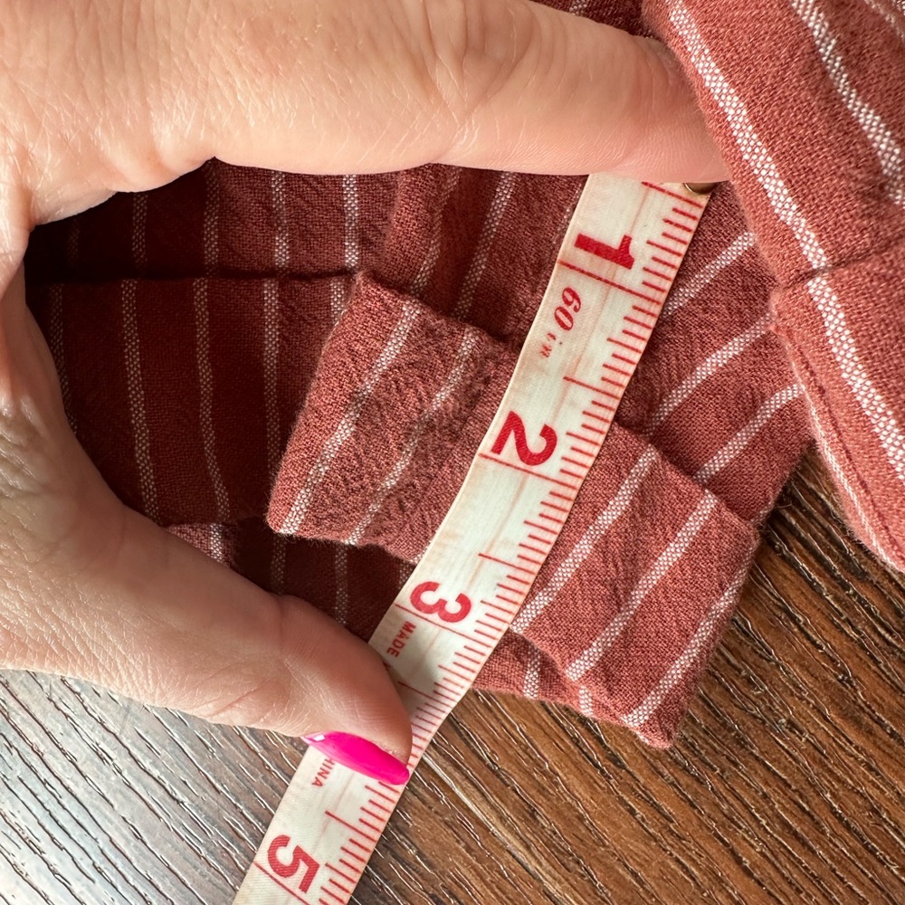 Roolee Rust Striped Jumpsuit - Picture 6 of 7